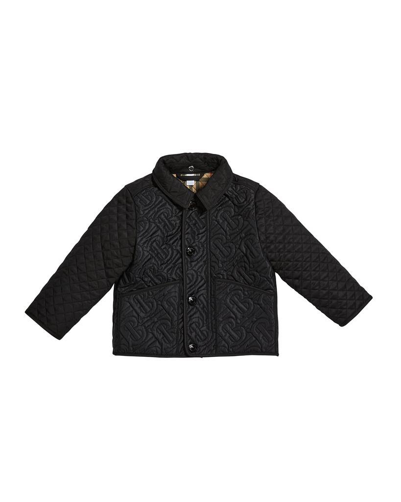 商品Burberry|Boy's Giaden Monogram Hooded Jacket,价格¥2179,第4张图片详细描述