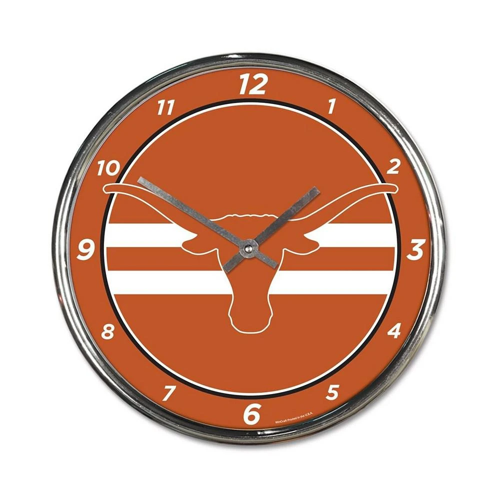 商品Wincraft|Texas Longhorns Chrome Wall Clock,价格¥261,第1张图片