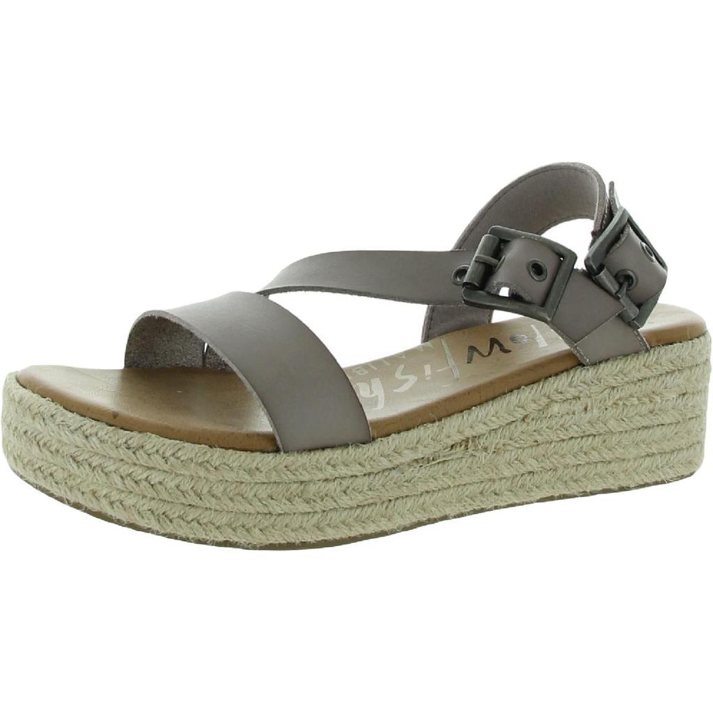 Blowfish Womens Laine Rope Faux Leather Open Toe Wedge Sandals商品第1张图片规格展示