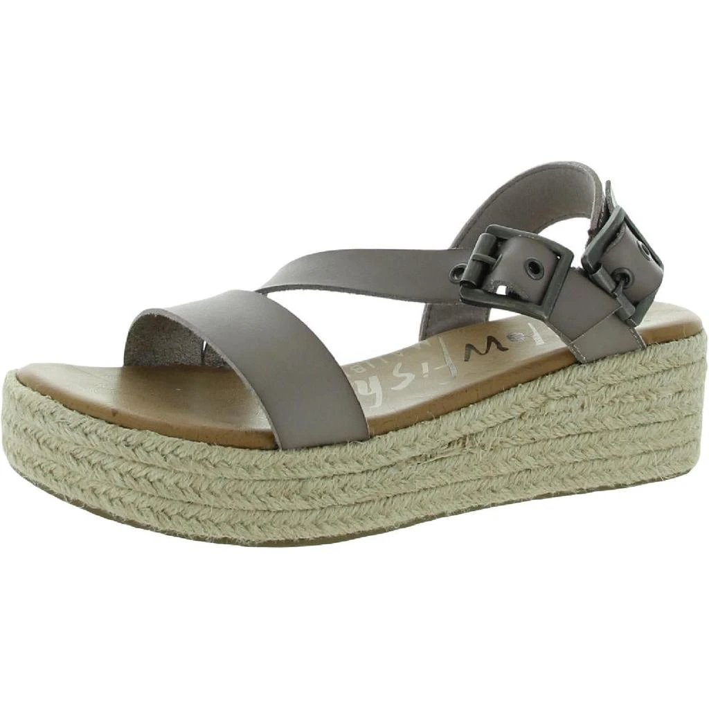 商品Blowfish|Blowfish Womens Laine Rope Faux Leather Open Toe Wedge Sandals,价格¥100,第1张图片