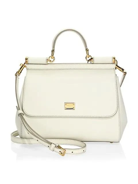商品Dolce & Gabbana|大号真皮手提包,价格¥12619,第1张图片