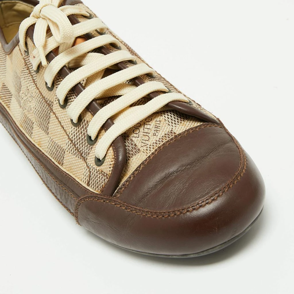 Louis Vuitton Damier Azur Canvas and Leather Sneakers Size 40 商品