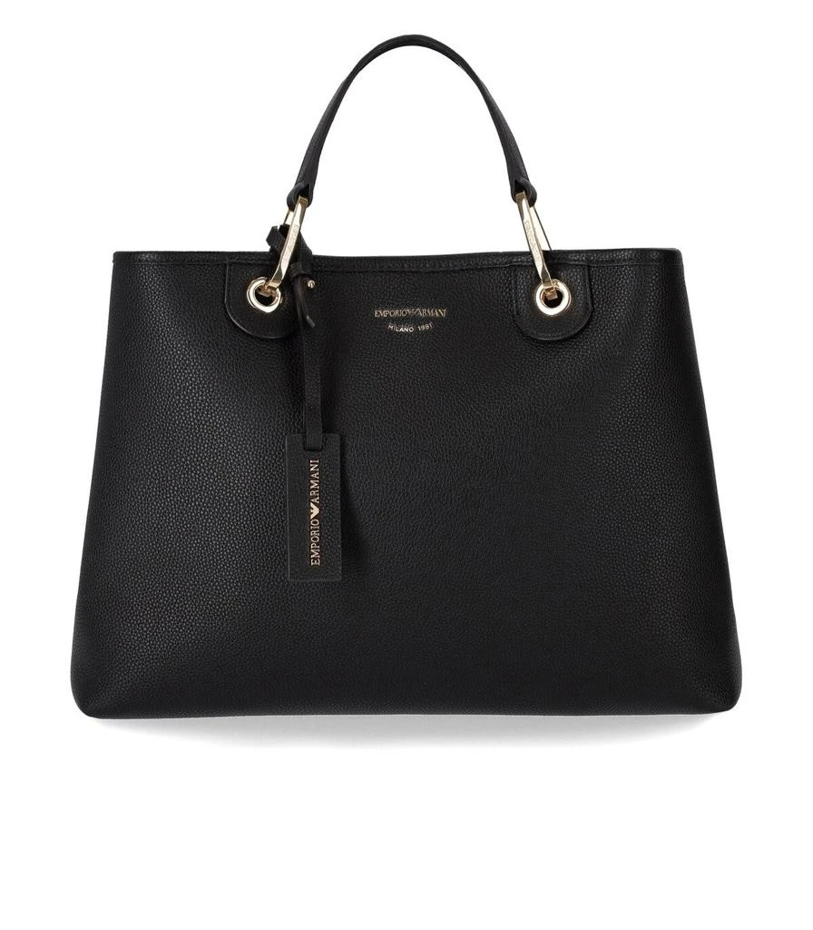 商品Emporio Armani|EMPORIO ARMANI BLACK MYEA SHOPPING BAG,价格¥2853,第1张图片