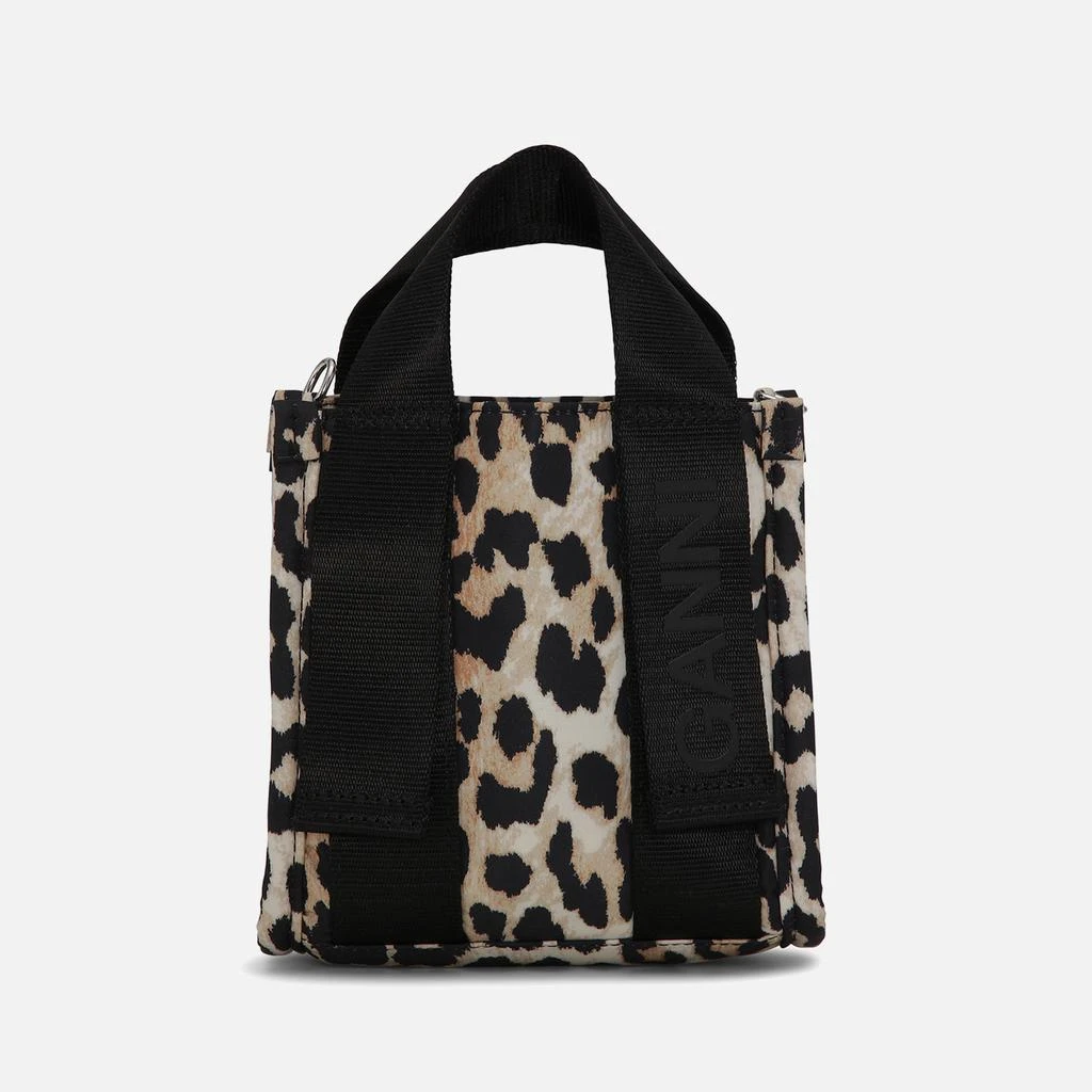 商品Ganni|Ganni Women's Recycled Tech Printed Mini Tote Bag - Leopard,价格¥1303,第1张图片