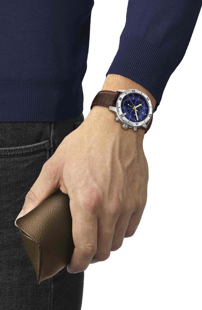 Men's PRS200 Swiss Quartz Leather Strap Watch, 42mm商品第2张图片规格展示