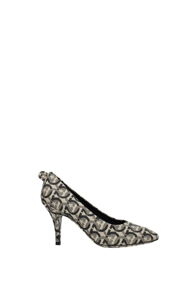 商品Salvatore Ferragamo|Pumps Fabric Beige Black,价格¥2251,第1张图片
