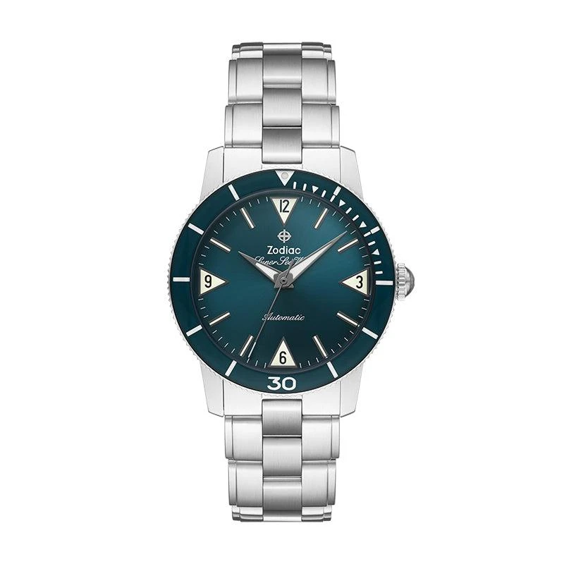 商品ZODIAC|Super Sea Wolf Skin Diver Automatic Stainless Steel Watch,价格¥3921,第1张图片