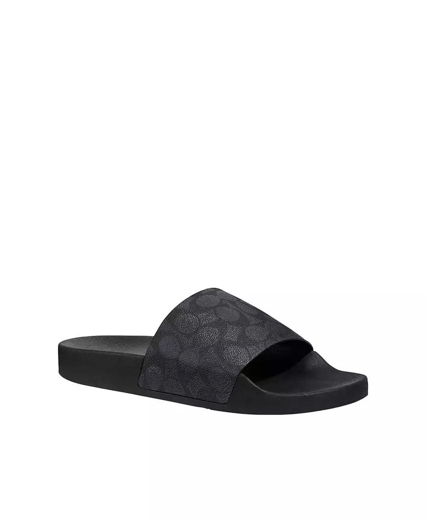 商品Coach|Men's Signature Coated Canvas Pool Slide,价格¥709,第4张图片详细描述