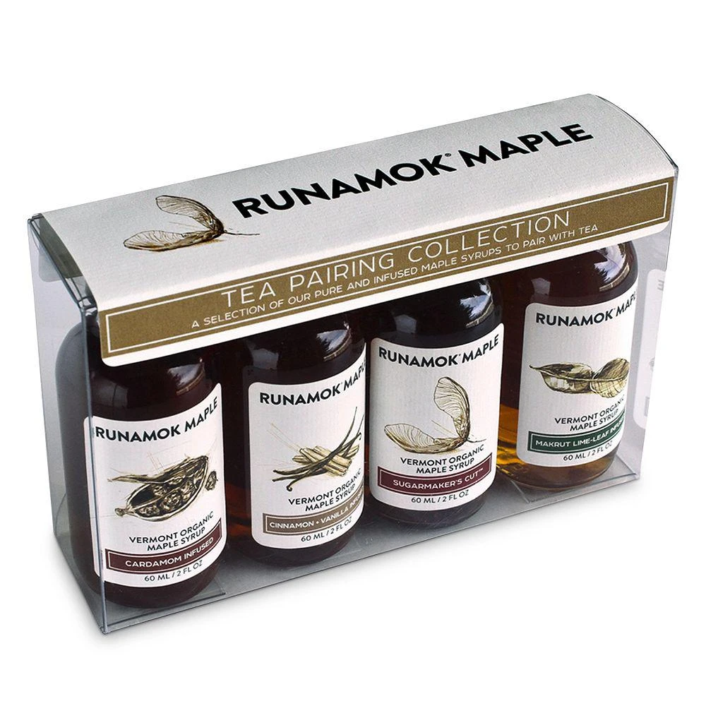 商品Runamok Maple|Tea Pairing Organic Maple Syrup, 4-Pack,价格¥157,第1张图片详细描述