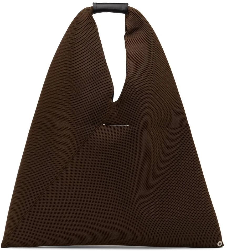 商品MAISON MARGIELA|Brown Mesh Triangle Tote,价格¥1143,第3张图片详细描述