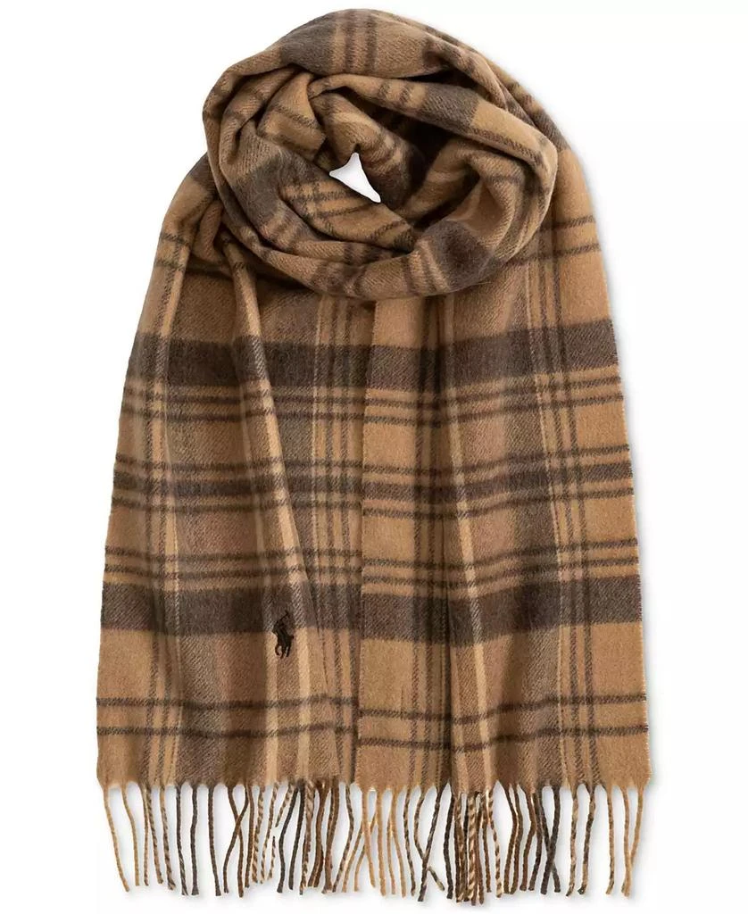 商品Ralph Lauren|Men's Cashmere Blend Plaid Scarf,价格¥733,第1张图片