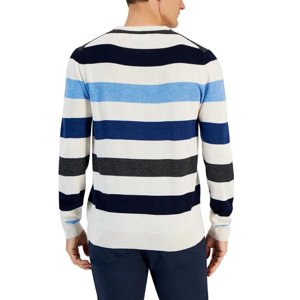 商品Club Room|Men's Merino Stripe Sweater, Created for Macy's,价格¥222,第3张图片详细描述