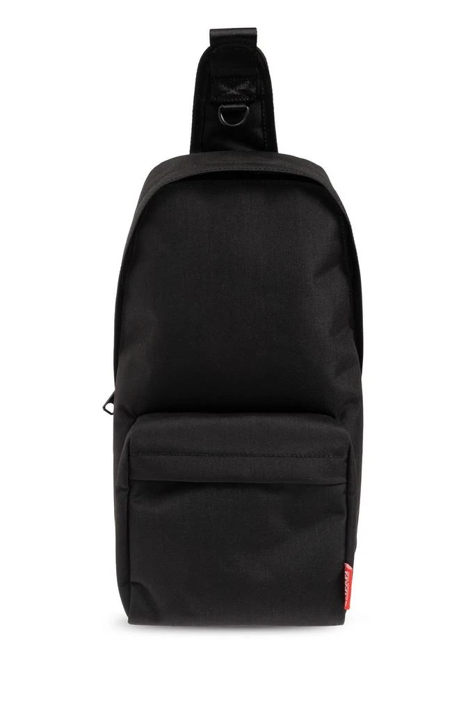 商品Diesel|Diesel Logo Detailed Zipped Shoulder Backpack,价格¥847,第1张图片