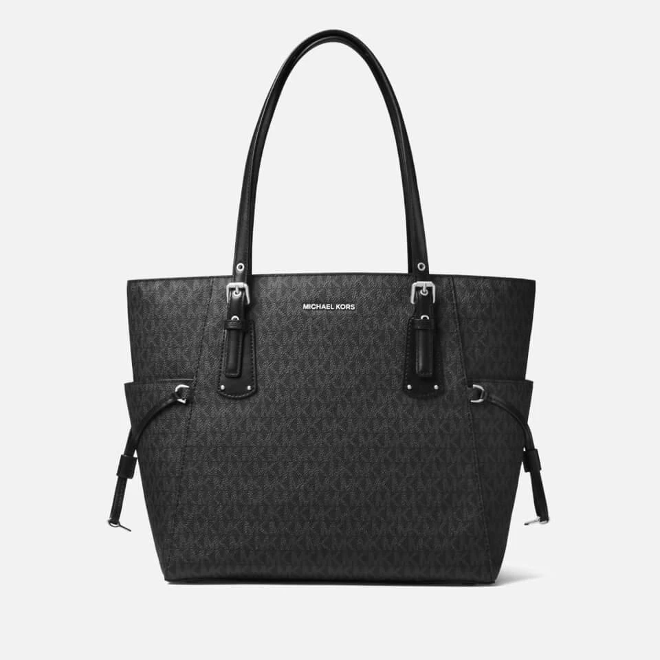 商品Michael Kors|MICHAEL Michael Kors Voyager East West Signature Leather Tote Bag,价格¥1601,第1张图片