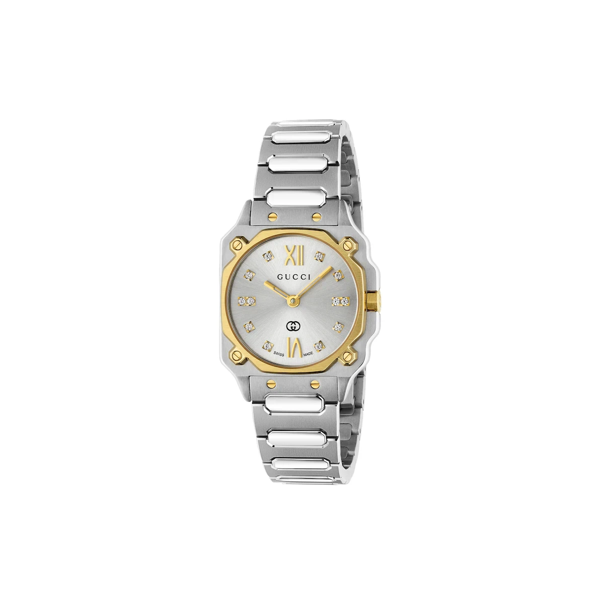 商品Gucci|【预售】 古驰 24秋冬 女士 腕表 G-FLAT系列24毫米腕表 811580 IEFA0 8155,价格¥18616,第1张图片