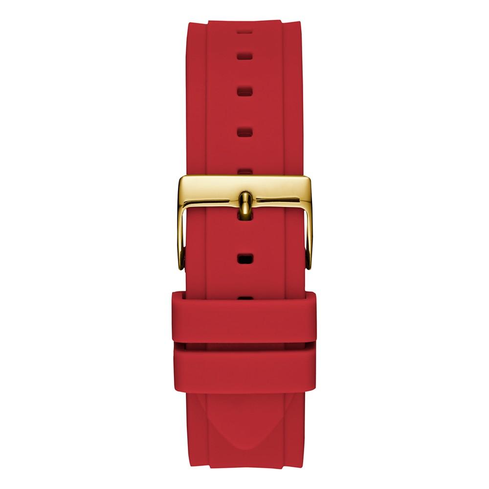 Women's Glitz Red Silicone Strap Multi-Function Watch, 38mm商品第2张图片规格展示