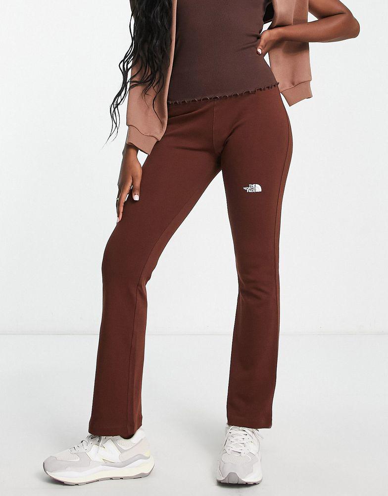 The North Face flared leggings in brown Exclusive at ASOS商品第1张图片规格展示