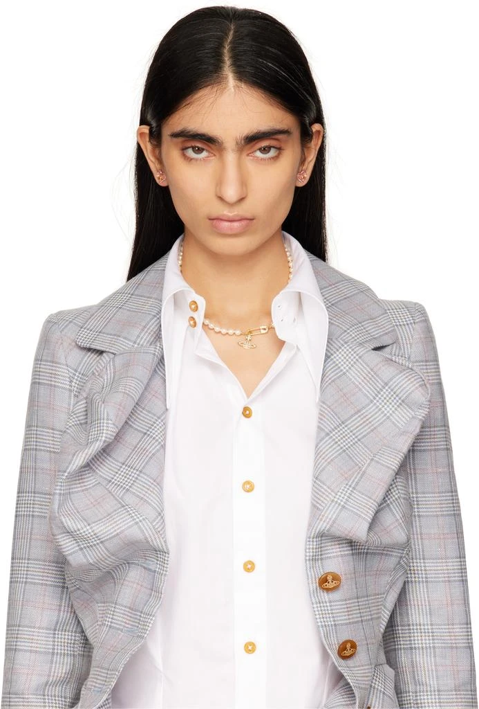 商品Vivienne Westwood|Gold & White Lucrece Faux-Pearl Necklace,价格¥2811,第2张图片详细描述