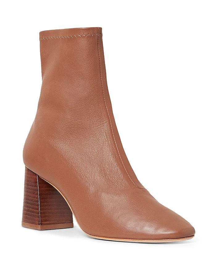 商品Loeffler Randall|Woman's Elise Square Toe Block Heel Booties,价格¥892,第1张图片