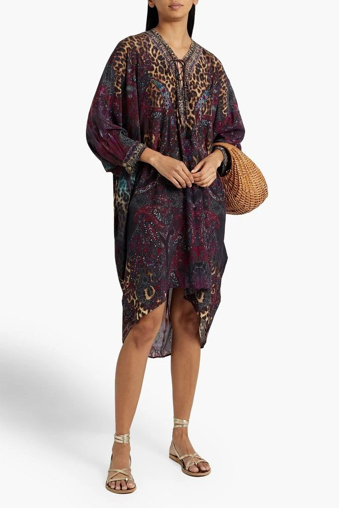 商品Camilla|Embellished printed silk crepe de chine dress,价格¥1054,第2张图片详细描述