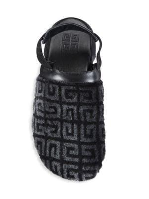 商品Givenchy|Faux Shearling Marshmallow Sling Back Clogs,价格¥3953,第7张图片详细描述