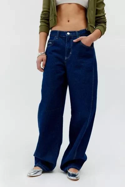商品BDG|BDG Logan Twisted Buckle Barrel Jean,价格¥191,第2张图片详细描述