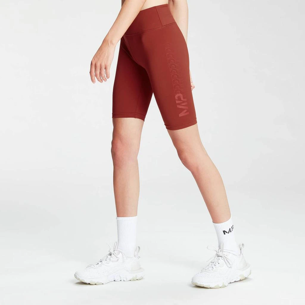 商品Myprotein|MP Women's Fade Graphic Training Cycling Shorts - Burnt Red,价格¥114,第1张图片