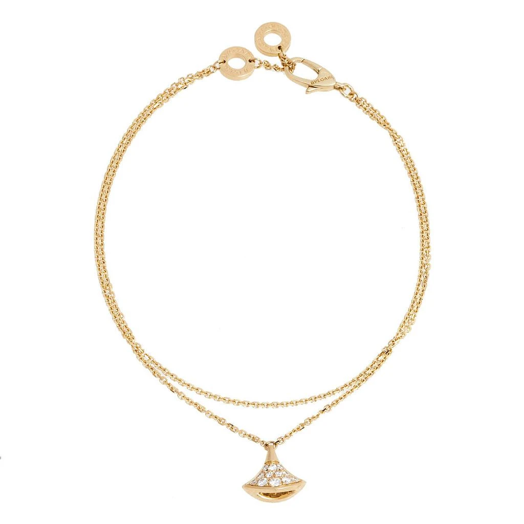 商品[二手商品] BVLGARI|Bvlgari Divas' Dream Diamond 18K Yellow Gold Charm Bracelet M/L,价格¥20497,第1张图片