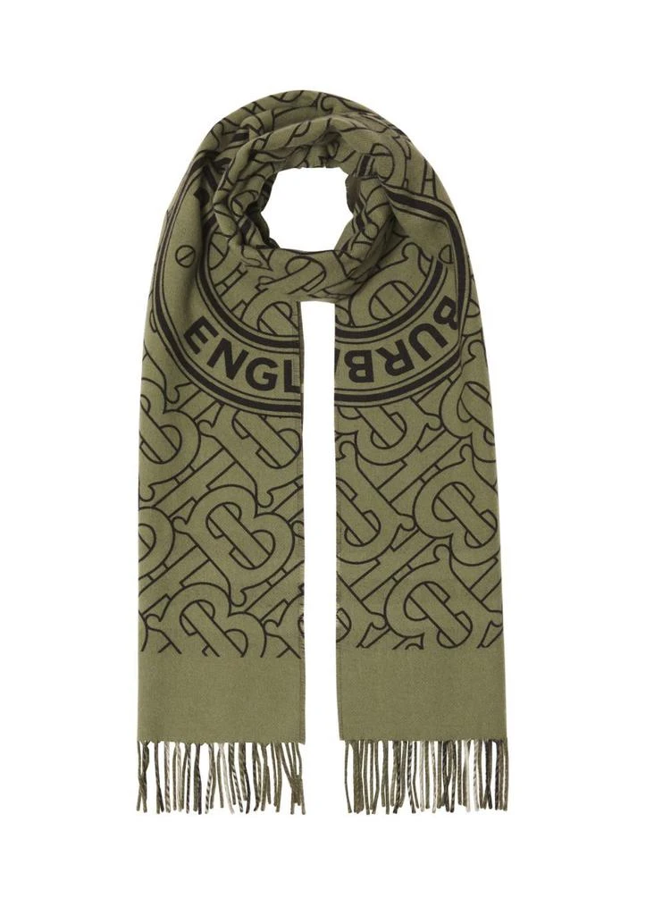 商品Burberry|Reversible check and monogram cashmere scarf,价格¥4374,第1张图片