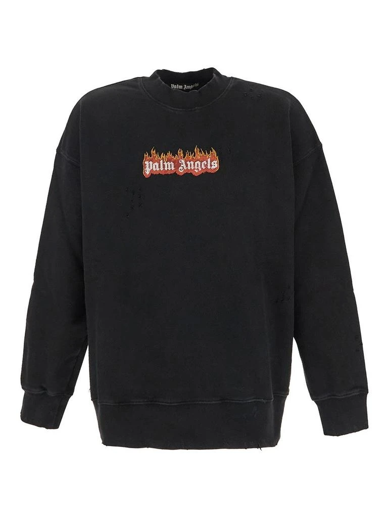 商品Palm Angels|Flaming Logo Crewneck,价格¥1977,第1张图片