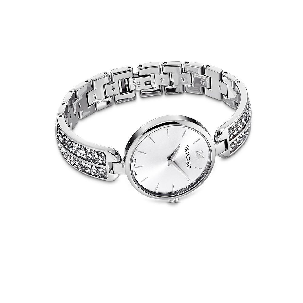 商品Swarovski|Dream Rock Silver-Tone Stainless Steel Metal Bracelet Watch, 28.44mm,价格¥2220,第5张图片详细描述