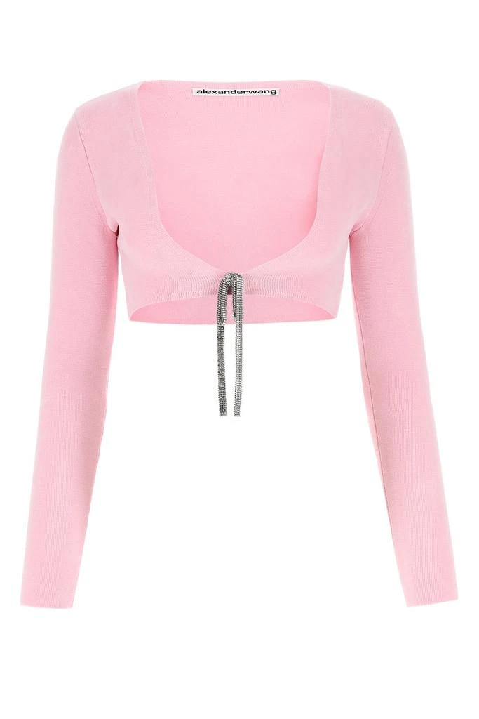 商品Alexander Wang|Alexander Wang Long-Sleeved Cropped Cardigan,价格¥3642,第1张图片