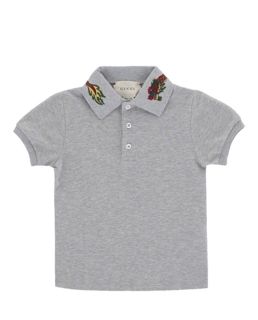 商品Gucci|Kids Embroidered Polo,价格¥1584,第4张图片详细描述