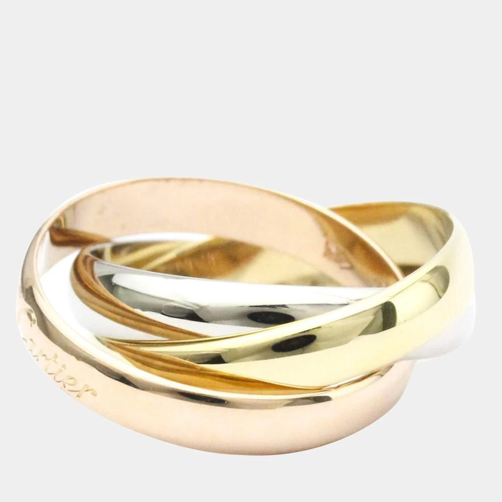 商品[二手商品] Cartier|Cartier Les Must de Cartier 18K Yellow Rose and White Gold Ring EU 50,价格¥5503,第2张图片详细描述