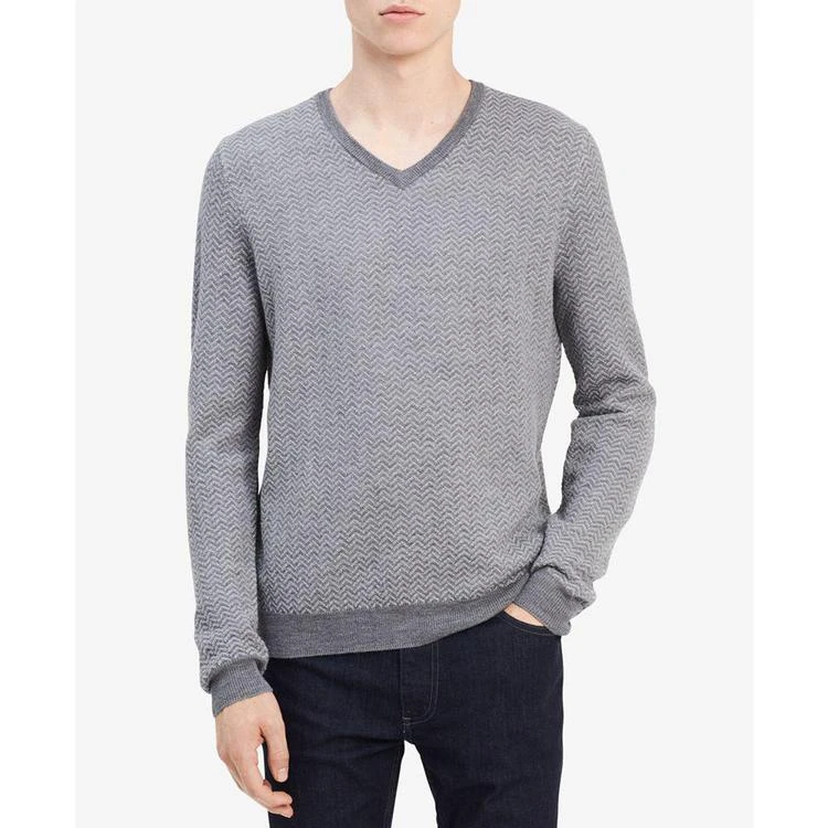 商品Calvin Klein|Men's Chevron Merino Sweater,价格¥201,第1张图片