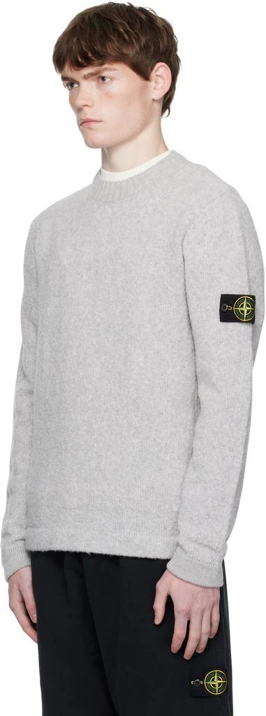商品Stone Island|Gray 5100056 Fancy Yarn Sweater,价格¥4929,第4张图片详细描述