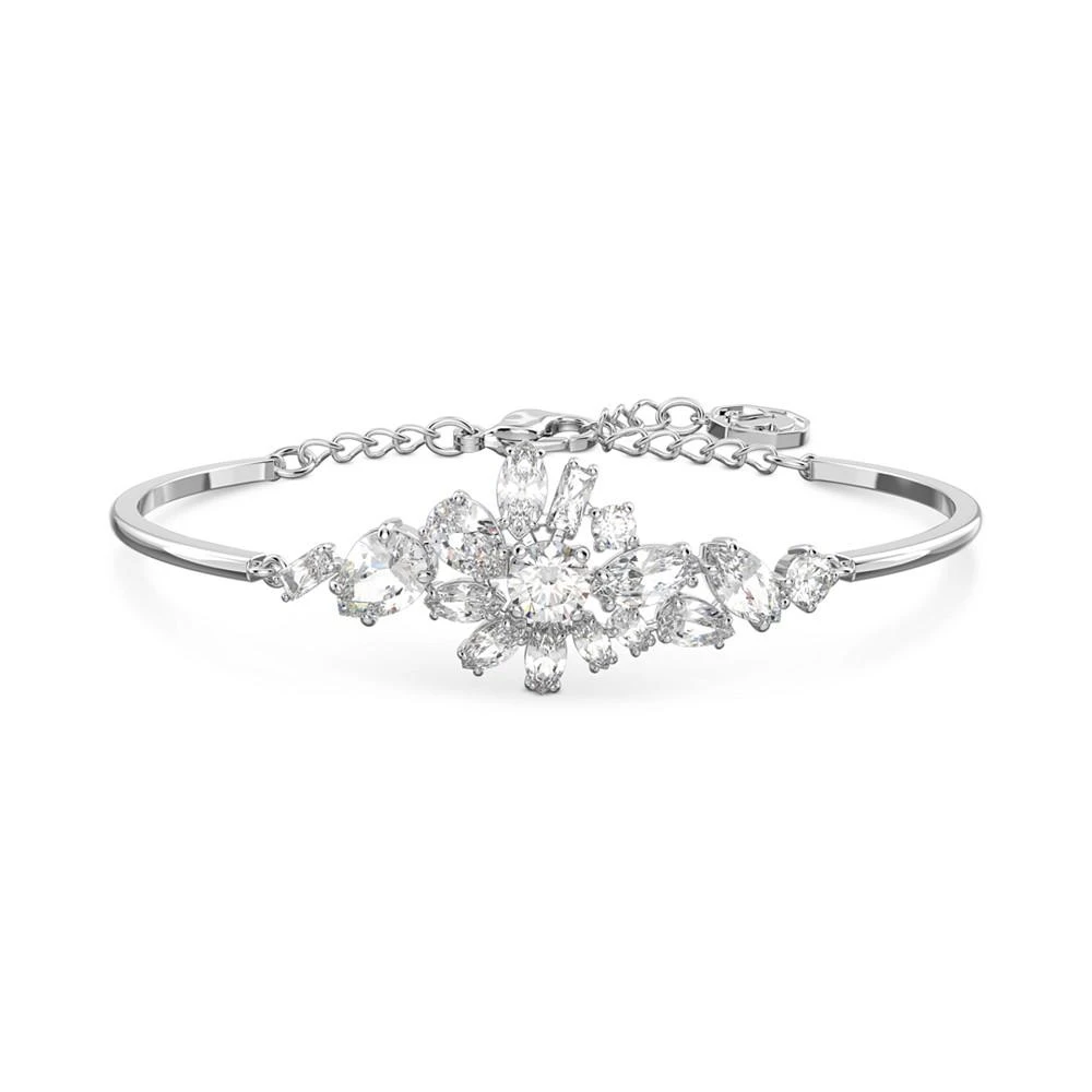 商品Swarovski|Silver-Tone Gema Crystal Bangle Bracelet,价格¥989,第1张图片