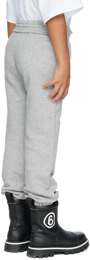 商品MM6|Kids Gray Zip Vent Track Pants,价格¥926,第3张图片详细描述