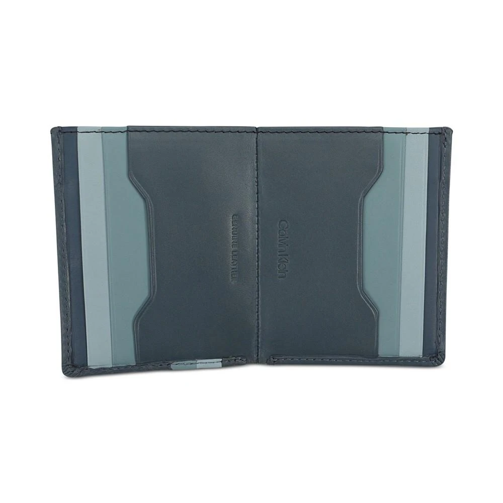 商品Calvin Klein|Men's Leather Colorblocked RFID Duofold Wallet,价格¥137,第2张图片详细描述