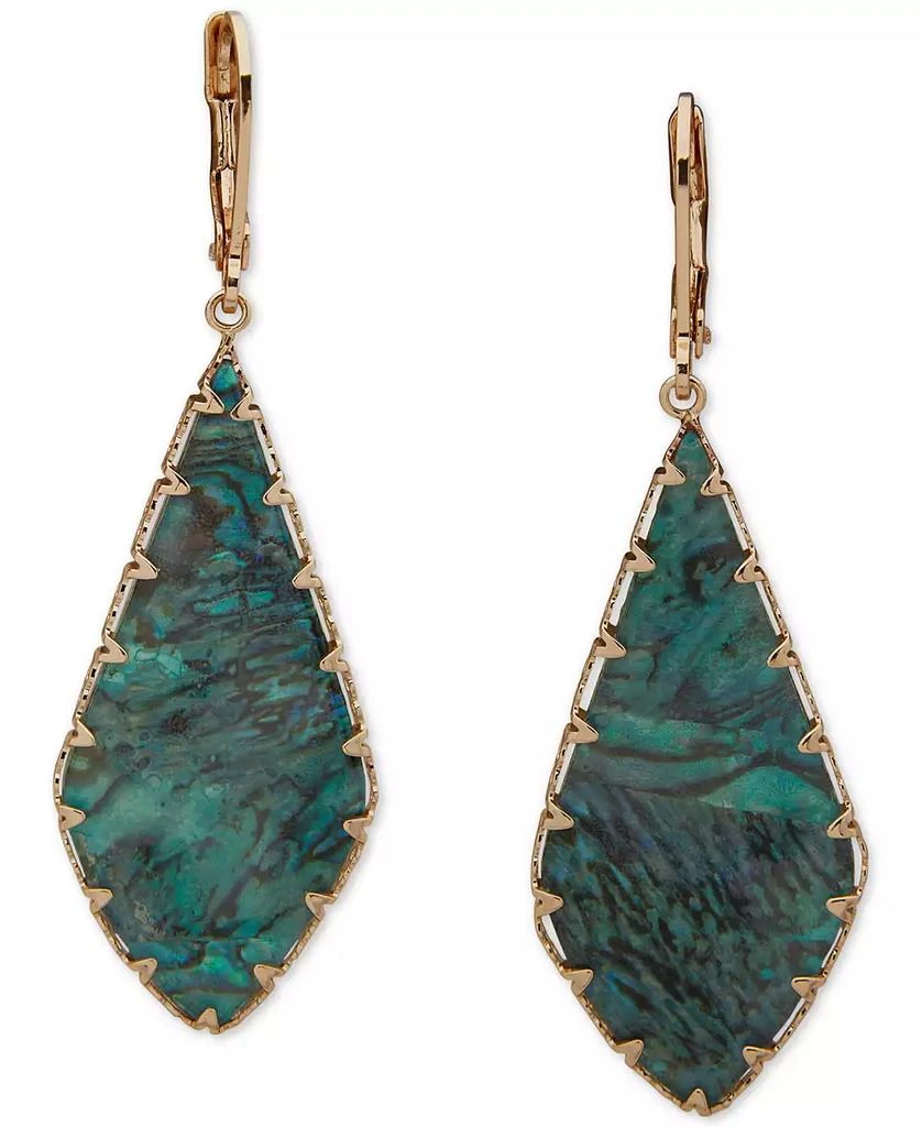 商品Lonna & Lilly|Gold-Tone Flat Color Stone Drop Earrings,价格¥199,第1张图片