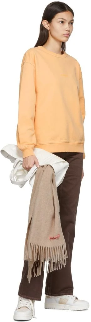 商品Acne Studios|Orange French Terry Crewneck Sweatshirt,价格¥896,第4张图片详细描述
