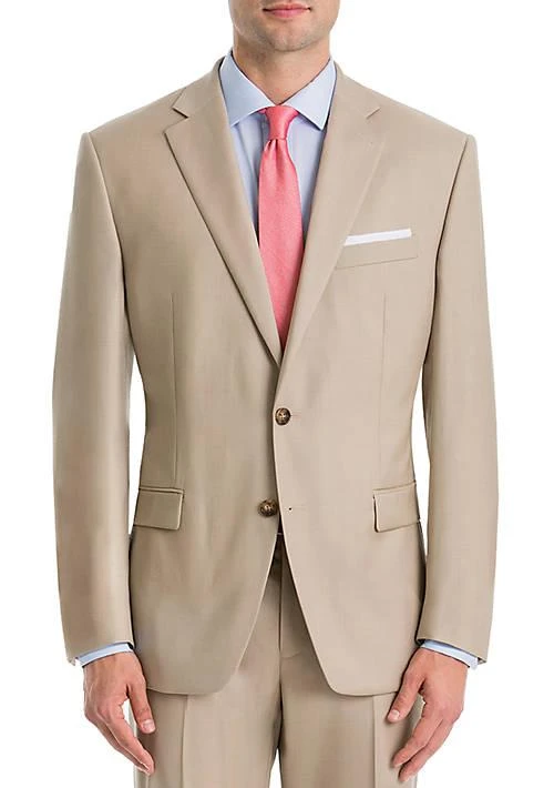 商品Ralph Lauren|Ralph Lauren Tan Wool Straight Suit Separate Coat,价格¥1699,第1张图片