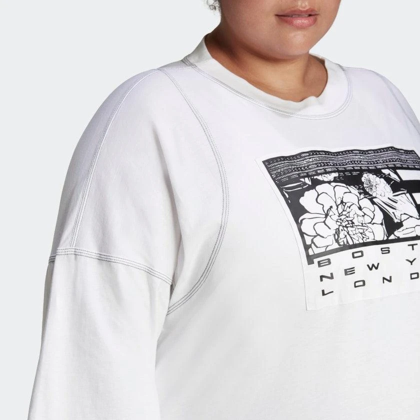 商品Adidas|Women's adidas SuperHer Tee (Plus Size),价格¥192,第5张图片详细描述