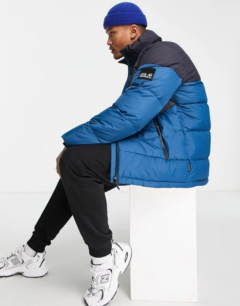 商品Jack Wolfskin|Jack Wolfskin 365 Fearless Down puffer jacket in blue,价格¥851,第2张图片详细描述