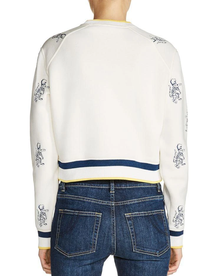 商品Maje|Tentation Leopard-Embroidered Sweatshirt,价格¥889,第2张图片详细描述