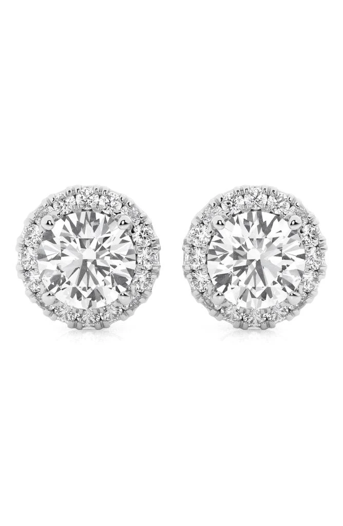 商品Badgley Mischka|Round Cut Lab Created Diamond Stud Earrings - 1.85ctw,价格¥4720,第1张图片