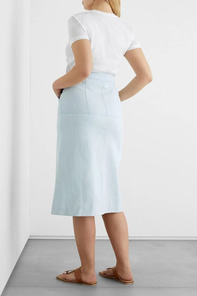 商品IRIS & INK|Adelaide denim midi skirt,价格¥424,第4张图片详细描述