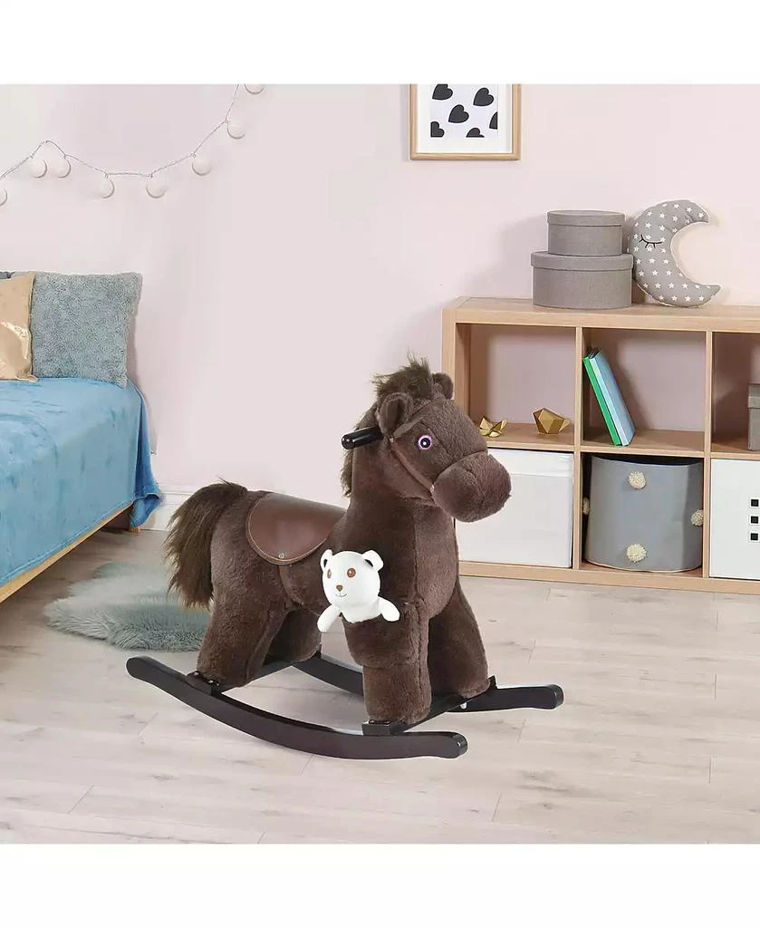 商品Qaba|Children Riding Rocking Horse Toy Fun Realistic Sounds & Storage Bag,价格¥556,第2张图片详细描述