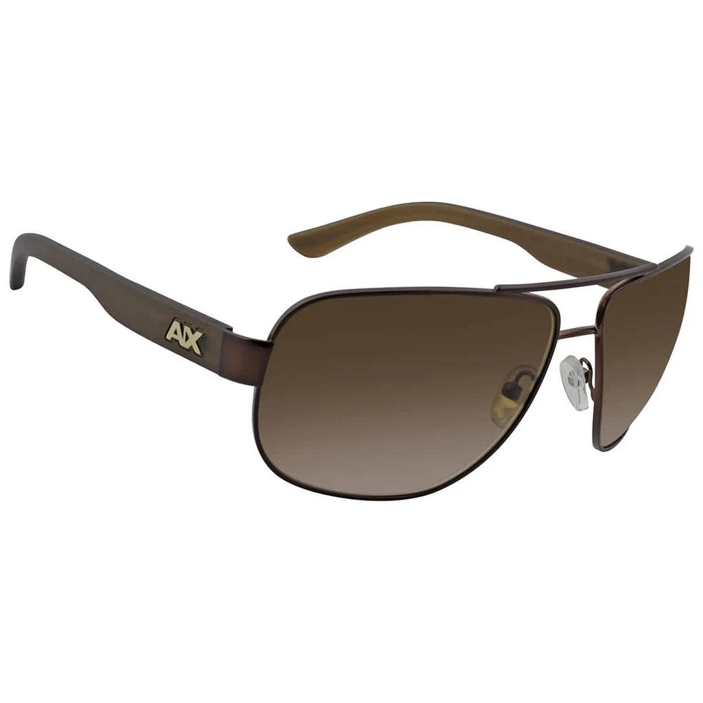 商品Armani Exchange|Smoke Gradient Pilot Men's Sunglasses AX2012S 605813 62,价格¥225,第2张图片详细描述