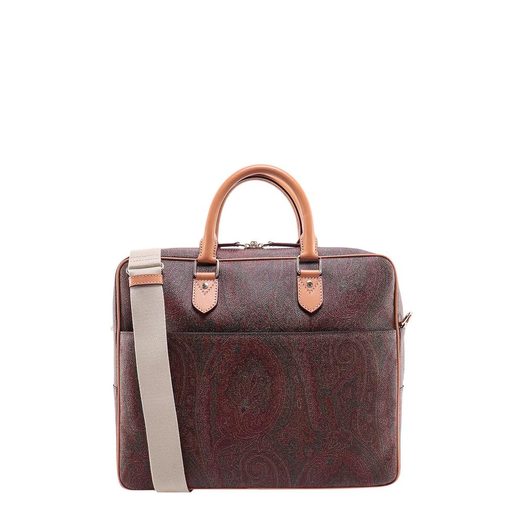商品ETRO|Etro men's brown other materials briefcase,价格¥8554,第4张图片详细描述